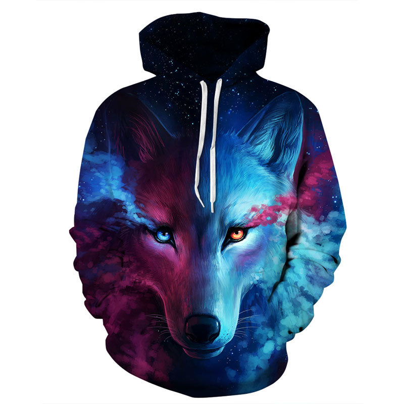 Galaxy Wolf Hoodie Unisex
