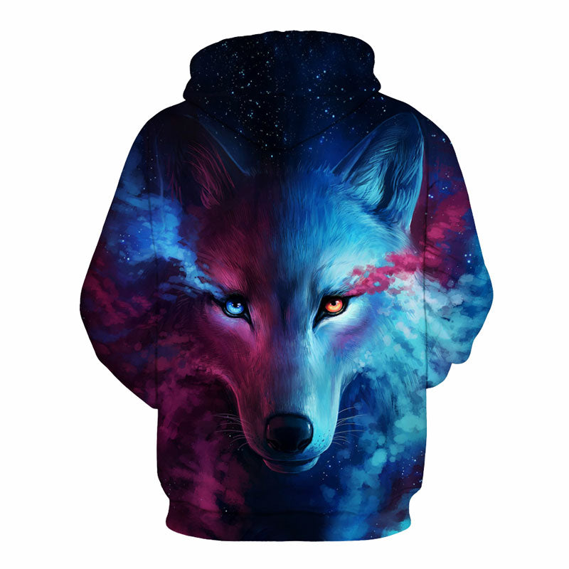 Galaxy Wolf Hoodie Unisex