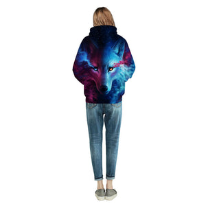 Galaxy Wolf Hoodie Unisex