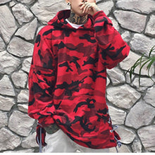Red & Blue Camo Mens Hoodie
