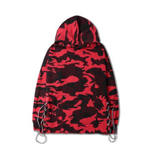 Red & Blue Camo Mens Hoodie