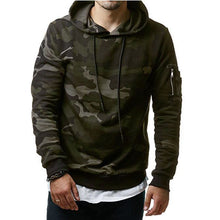 Green & Grey Camo Mens Hoodie
