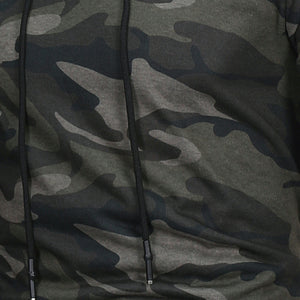 Green & Grey Camo Mens Hoodie