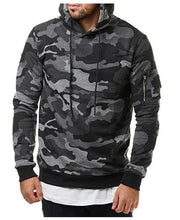 Green & Grey Camo Mens Hoodie