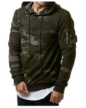 Green & Grey Camo Mens Hoodie