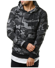 Green & Grey Camo Mens Hoodie