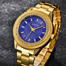 Luxury Women's Girl's Crystal Stainless Steel Quartz Analog Wrist Watch