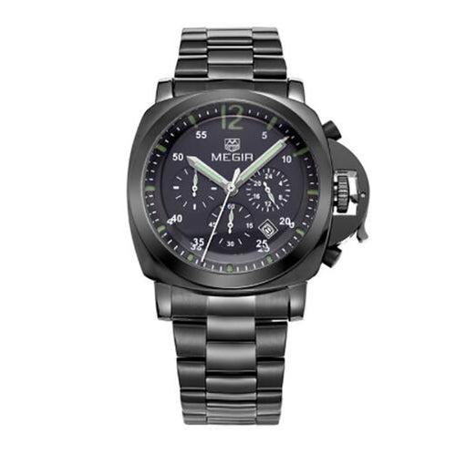 Men Top Brand Luxury Watches Clock Stainless Steel Quartz Wristwatch