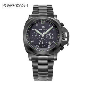 Men Top Brand Luxury Watches Clock Stainless Steel Quartz Wristwatch