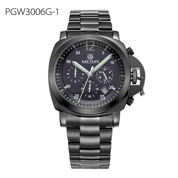 Men Top Brand Luxury Watches Clock Stainless Steel Quartz Wristwatch
