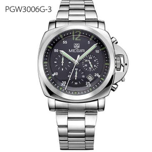 Men Top Brand Luxury Watches Clock Stainless Steel Quartz Wristwatch
