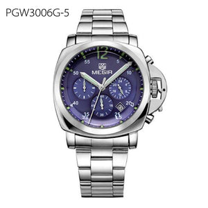 Men Top Brand Luxury Watches Clock Stainless Steel Quartz Wristwatch