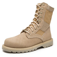 Winter Leather Ankle Boots Men Desert Military Tactical Outdoor Shoes