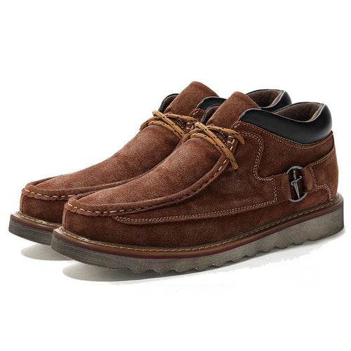 Genuine Leather Casual Men Snow Warm Boots Shoes