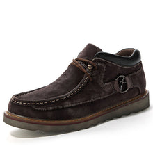 Genuine Leather Casual Men Snow Warm Boots Shoes