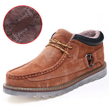 Genuine Leather Casual Men Snow Warm Boots Shoes