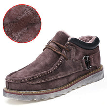 Genuine Leather Casual Men Snow Warm Boots Shoes