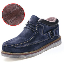 Genuine Leather Casual Men Snow Warm Boots Shoes
