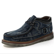 Genuine Leather Casual Men Snow Warm Boots Shoes