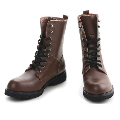 Genuine Leather -  Ankle Boots Shoes